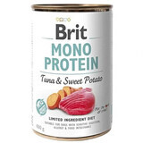 Comida húmeda para perros con atún y batata Mono Protein, 400 g, Brit