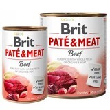 Pate &amp; Meat comida húmeda para perros con carne de vacuno, 400 g, Brit