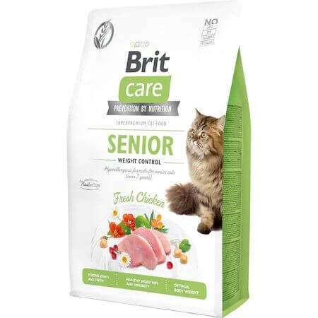 Brit Care GF Weight Control droogvoer voor katten met kip, 2 kg, Brit