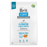 Brit Care Grain-free Junior Large Breed Pienso Seco Salmón, 3 kg, Brit