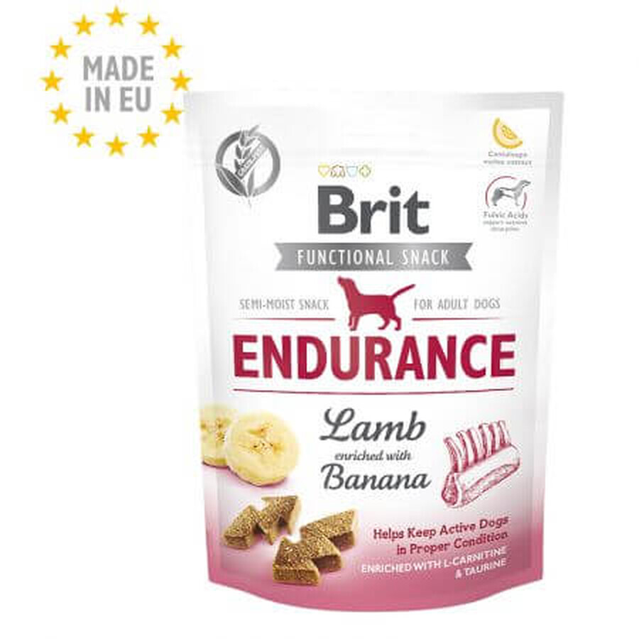 Lam en banaan snack voor honden Endurance, 150 g, Brit