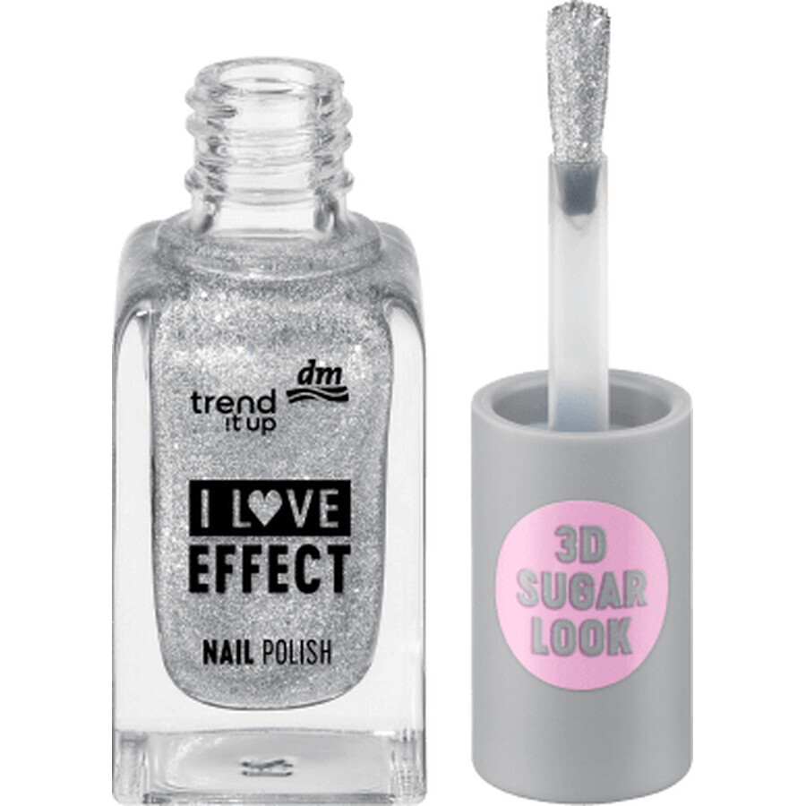 Trend !t up Effect Nagellak 010 Zilver Glitter, 8 ml