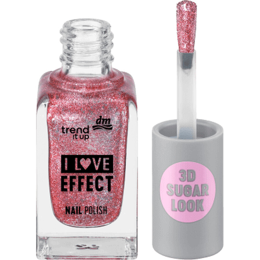 Trend !t up Effect Nagellak 060 Roze Glitter, 8 ml