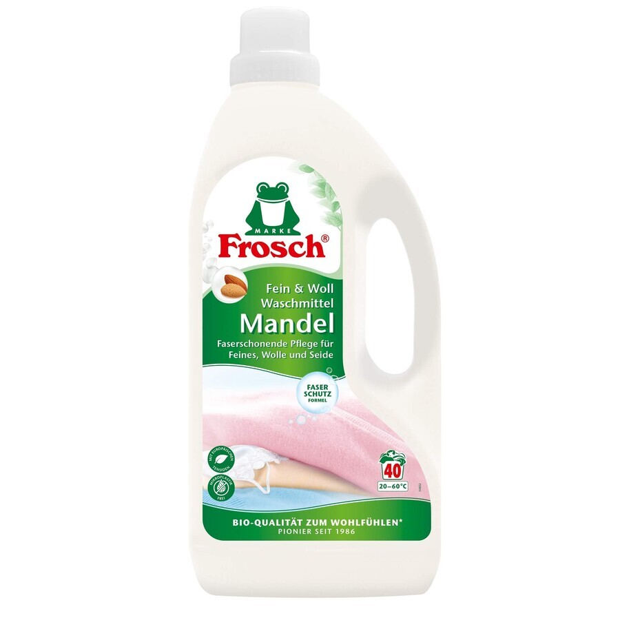 Liquid laundry detergent for Fine and Wool with Almond fragrance, 1500 ml, Frosch