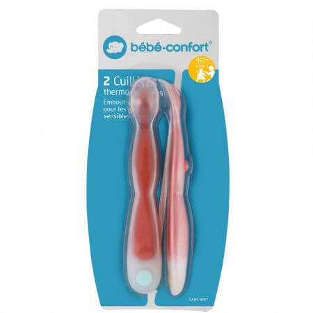 Set de 2 cucharas termosensibles para mamá, +4 meses, Bebe Confort