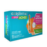 Gerovital Stop Acné Viales Antiacné, 10 viales x 2 ml, Farmec