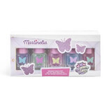 Set de 5 esmaltes de uñas Shimmer Wings, Martinelia