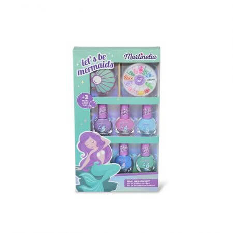 Set de manicura infantil Let's Be Mermaids, Martinelia