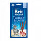 Golosinas para gatos de cordero y pavo Premium By Nature Cat Sticks, 3 piezas, Brit