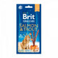 Premios de salm&#243;n y trucha para gatos Premium By Nature Cat Sticks, 3 piezas, Brit