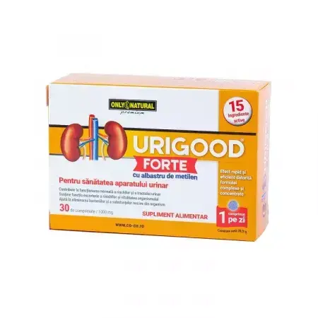 Urigood Forte 1000 mg, 30 tabletten, Only Natural