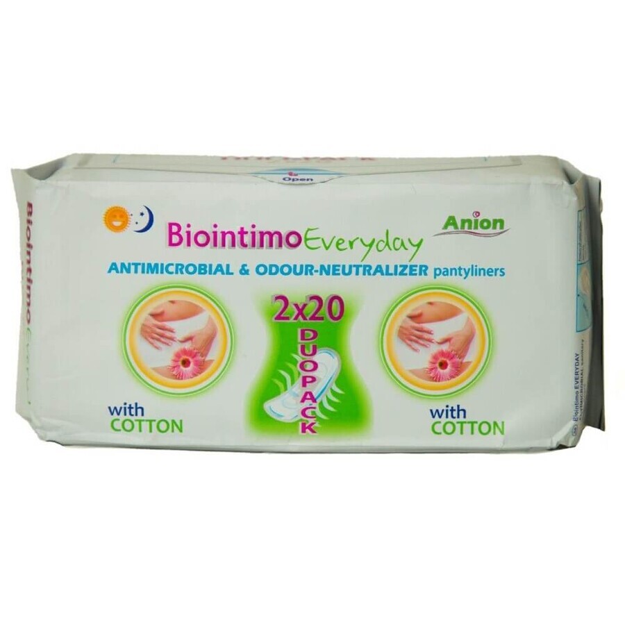 Tägliche Pads Biointimo Everyday, 2x20 Stück, Denticare-Gate Kft