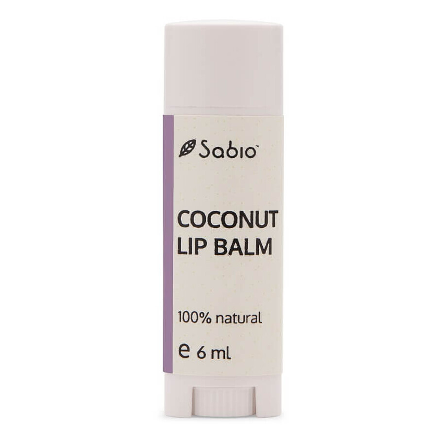 Bálsamo labial de coco, 6 ml, Sabio