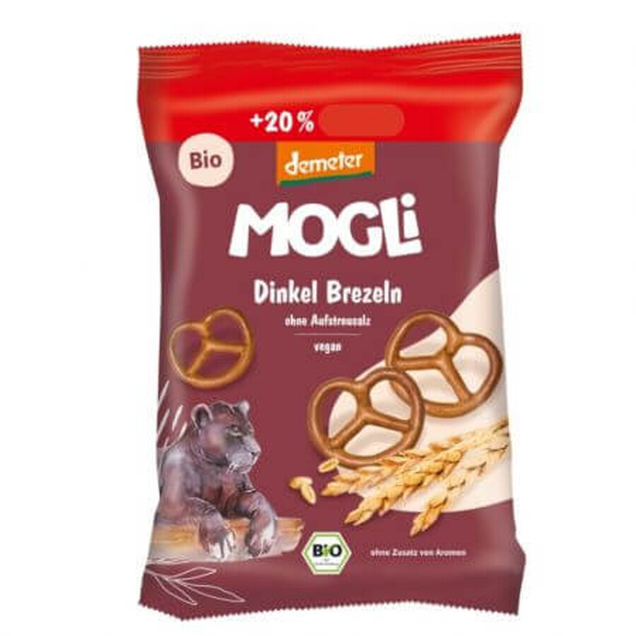 Pretzels ecológicos + 20%, 72 g, Mogli