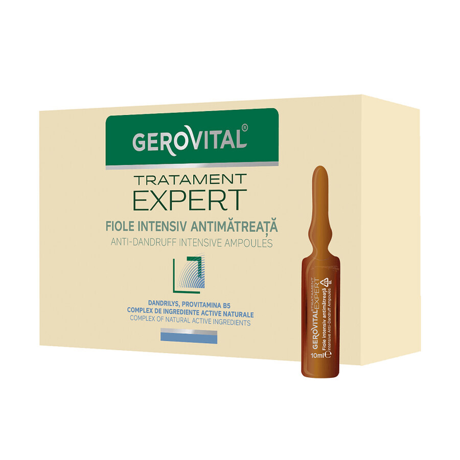 Fiole intensiv antimatreata Gerovital Tratament Expert, 10 fiole x 10 ml, Farmec