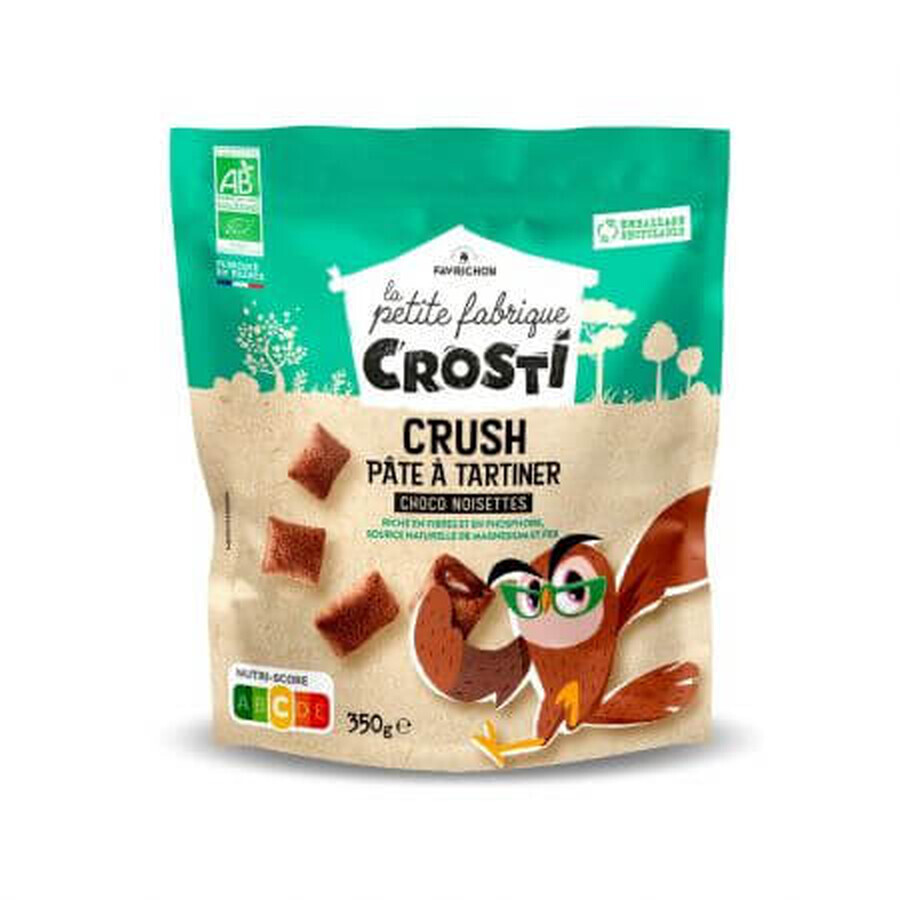 Pernute bio à la crème au chocolat et aux noisettes, 350g, Crosti