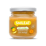 Puré de fruta ecológica con mango, +4 meses, 130 g, Smileat