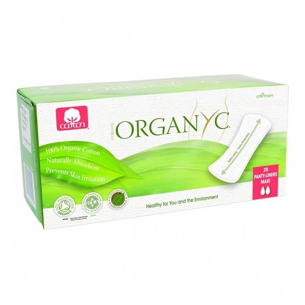MAXI algodón orgánico almohadillas diarias, 20 piezas, Organyc
