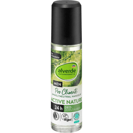 Alverde Naturkosmetik MEN Desodorante natural spray ACTIVE NATURE, 75 ml