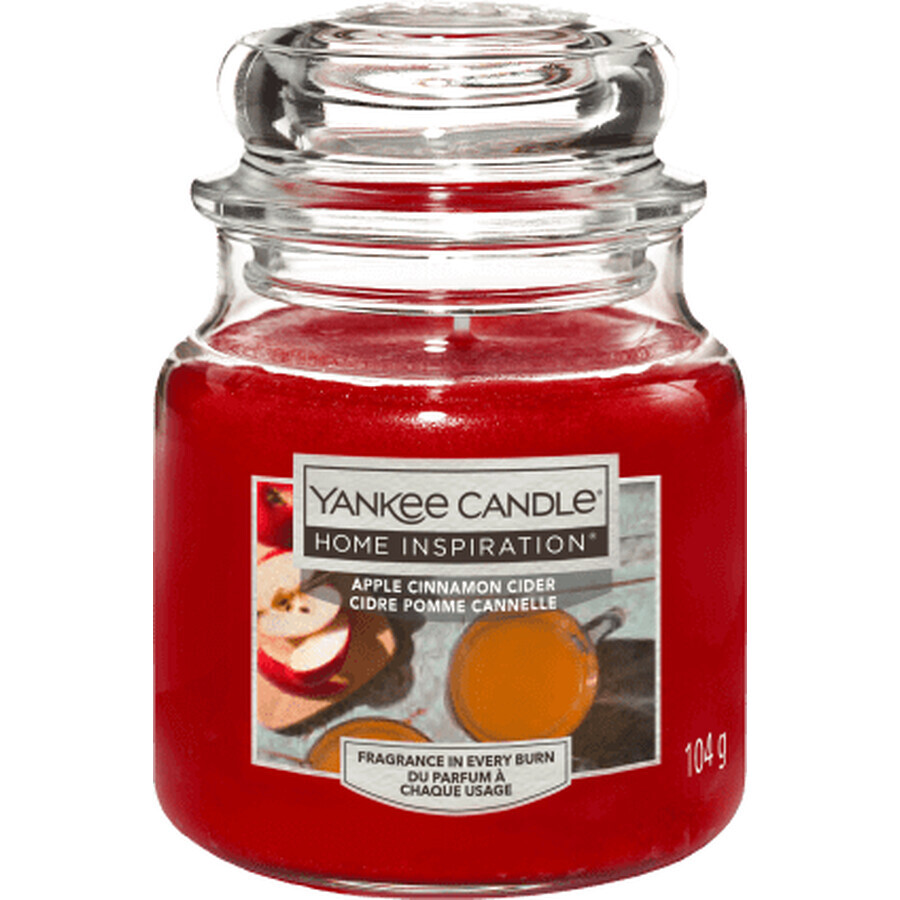 Vela perfumada Yankee Candle manzana y canela, 104 g