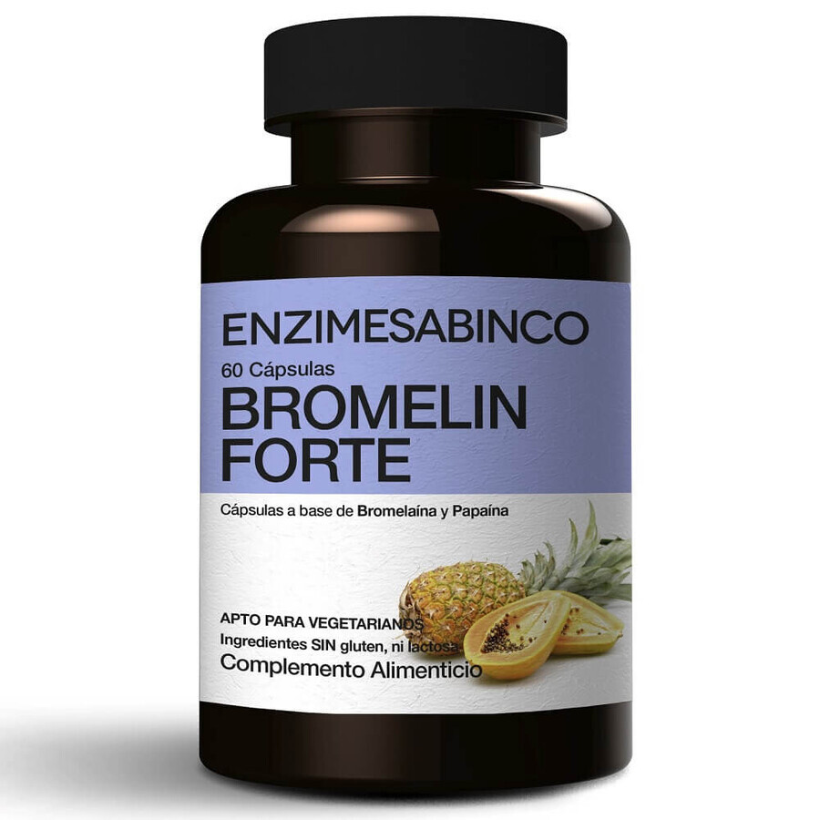 Bromelin Forte, 60 cápsulas, Sabinco Enzyme