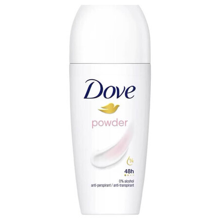 Deodorant Roll-on Antitranspirant für Frauen Puder, 50 ml, Dove