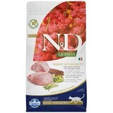 Pienso seco de quinoa y cordero para gatos N&amp;D Weight Management, 1,5 kg, Farmina