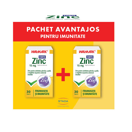 Zink Forte Paket, 30 + 30 Tabletten, Walmark