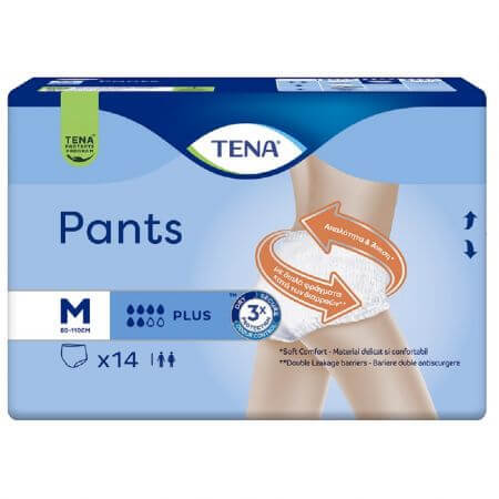 Pants Plus Medium Strumpfhosen für Erwachsene, 14 Stück, Tena