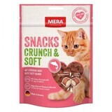 Snacks de salmón para gatos Crunch Soft, 200 g, Mera