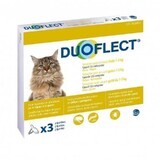 Spot on solución antiparasitaria para gatos entre 0,5-5 kg Duoflect, 3 pipetas, Ceva Sante