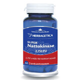 Super Nattokinase, 2750 FU, 60 cápsulas, Herbagetica