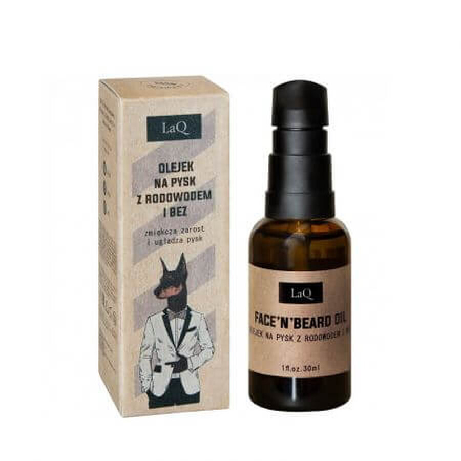 Aceite para piel y barba Doberman, 30 ml, LaQ