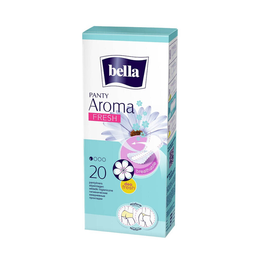 Compresas diarias Panty Aroma Fresh, 20 unidades, Bella