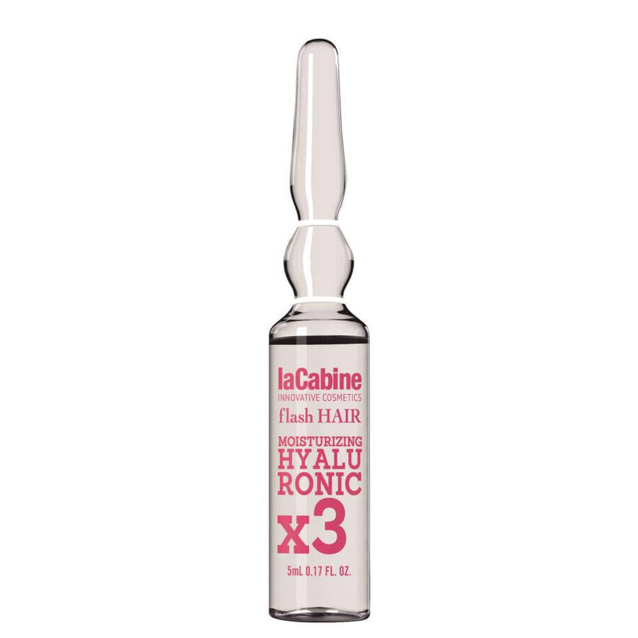 Flash Hair Flacon Hydratant Hyaluronique Cheveux, 5 ml, La Cabine