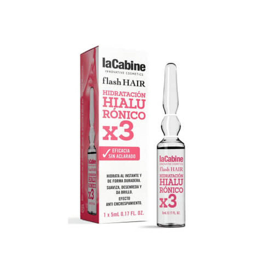 Flash Hair Flacon Hydratant Hyaluronique Cheveux, 5 ml, La Cabine