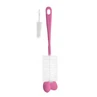 Fles- en speenborstel met spons, Roze, BabyOno