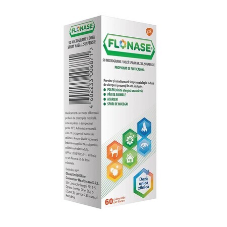 Flonase spray nasal, 60 pulverizaciones, Gsk