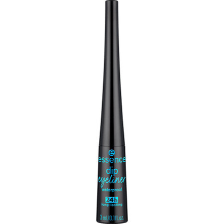 Essence 24h Dip Eyeliner Crayon pour les yeux imperméable 01 Noir, 3 ml