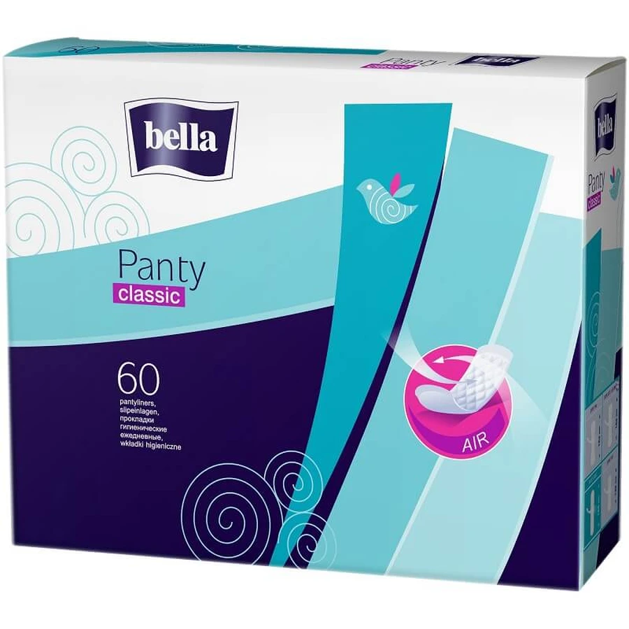 Absorbante zilnice Panty Classic, 60 bucăți, Bella