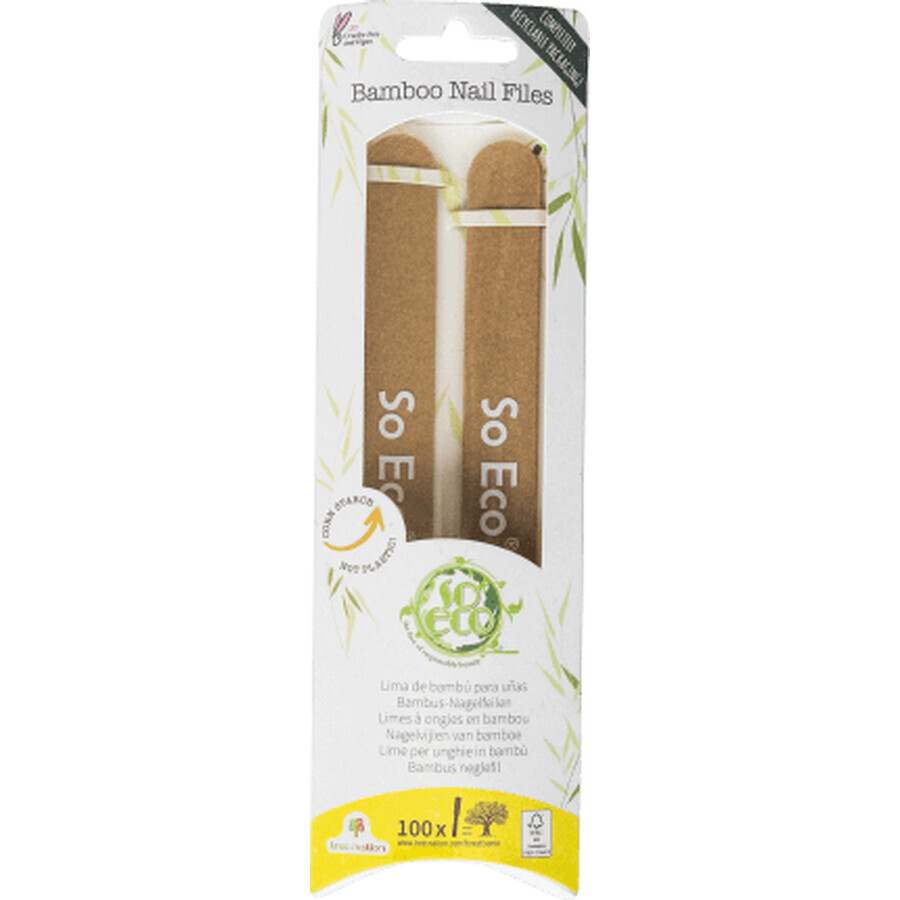 Juego de limas de uñas So Eco Bamboo, 2 uds.