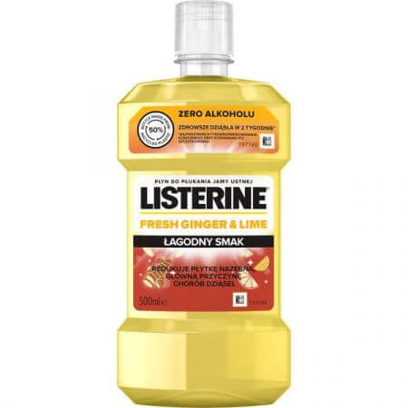 Enjuague bucal jengibre fresco y lima, 500 ml, Listerine