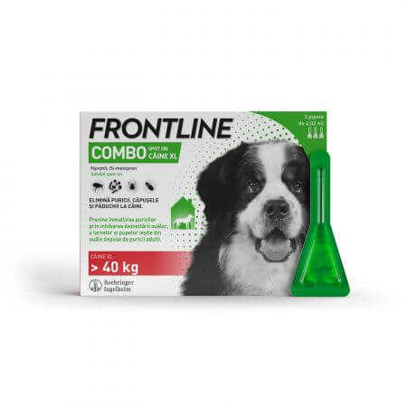 Frontline Combo Spot On Dog XL - 4,05 ml grüne Pipette, 3 Pipetten, Frontline