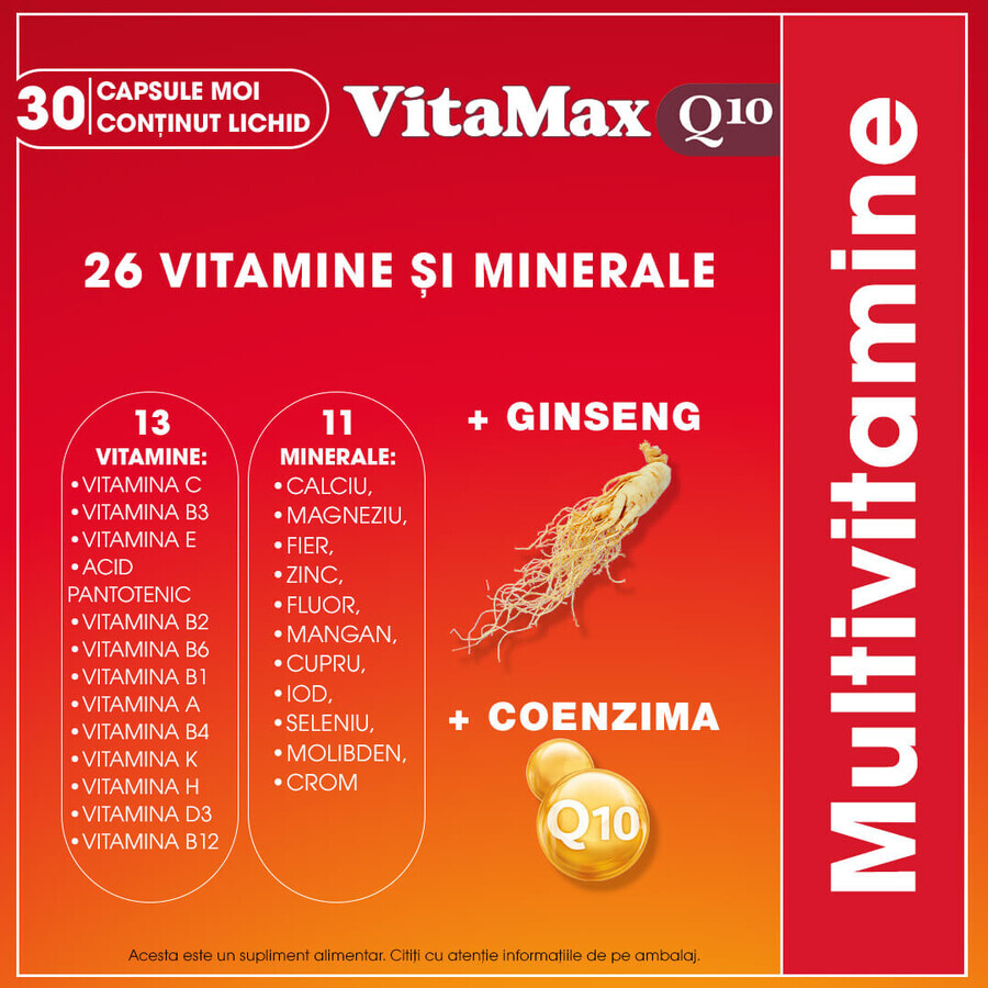 Vitamax Q10 pack, 30 + 30 capsules, Perrigo