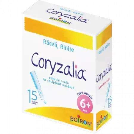 Coryzalia, solución oral en envase monodosis, 15 envases monodosis, Boiron