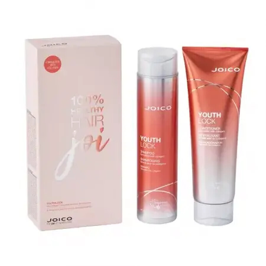 Confezione Shampoo 300 ml + Balsamo 250 ml YouthLock per capelli maturi, Joico