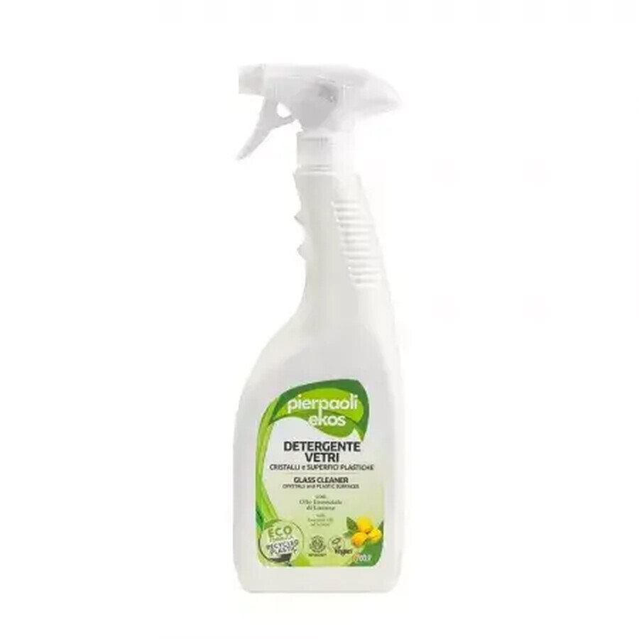 Solución ecológica para la limpieza de cristales, espejos y superficies de plástico Ekos, 750 ml, Pierpaoli