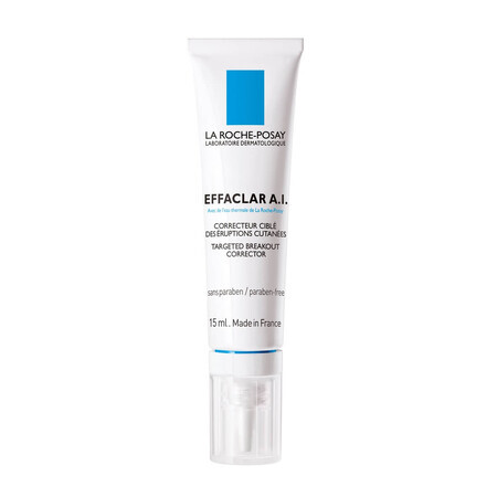 La Roche-Posay Effaclar AI fluide correcteur des éruptions cutanées localisées, 15 ml