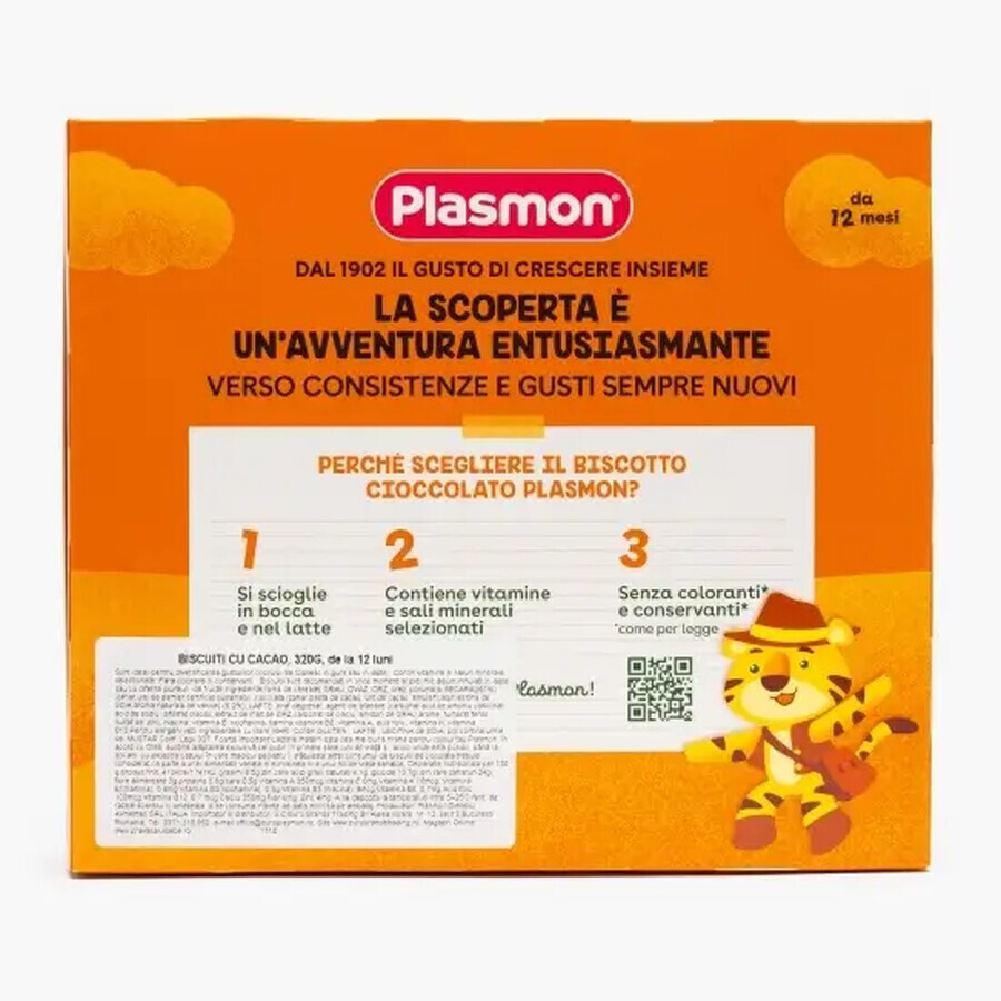 Galletas de cacao, 320 g, Plasmon