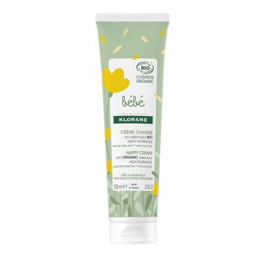 Crema ecológica para la dermatitis del pañal, 100 ml, Klorane Bebé